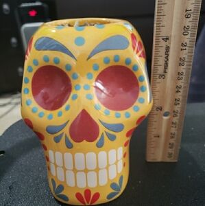 REDUCED PRICE.       Sugar skull decorative Planter